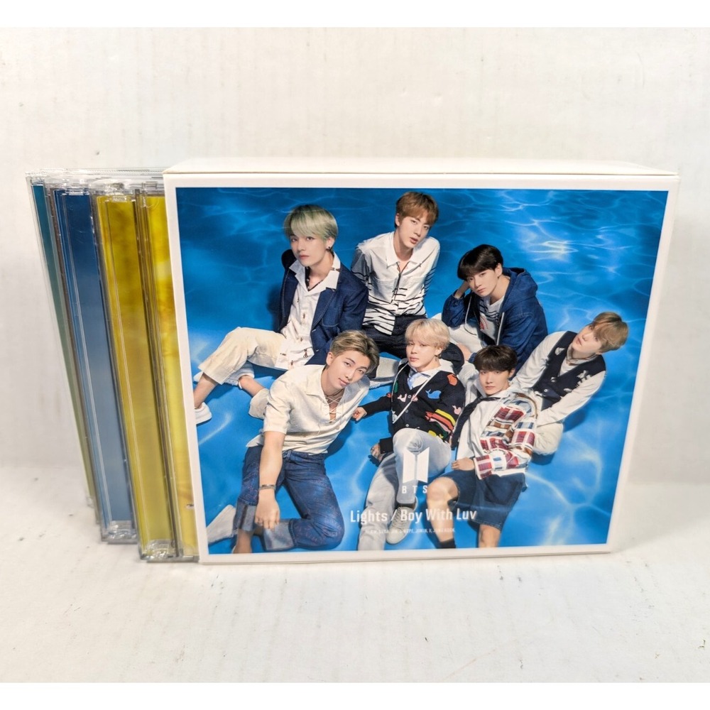 BTS Lights Boys With Luv CD DVD Box Set 4 Discs K-Pop NO PHOTOS
